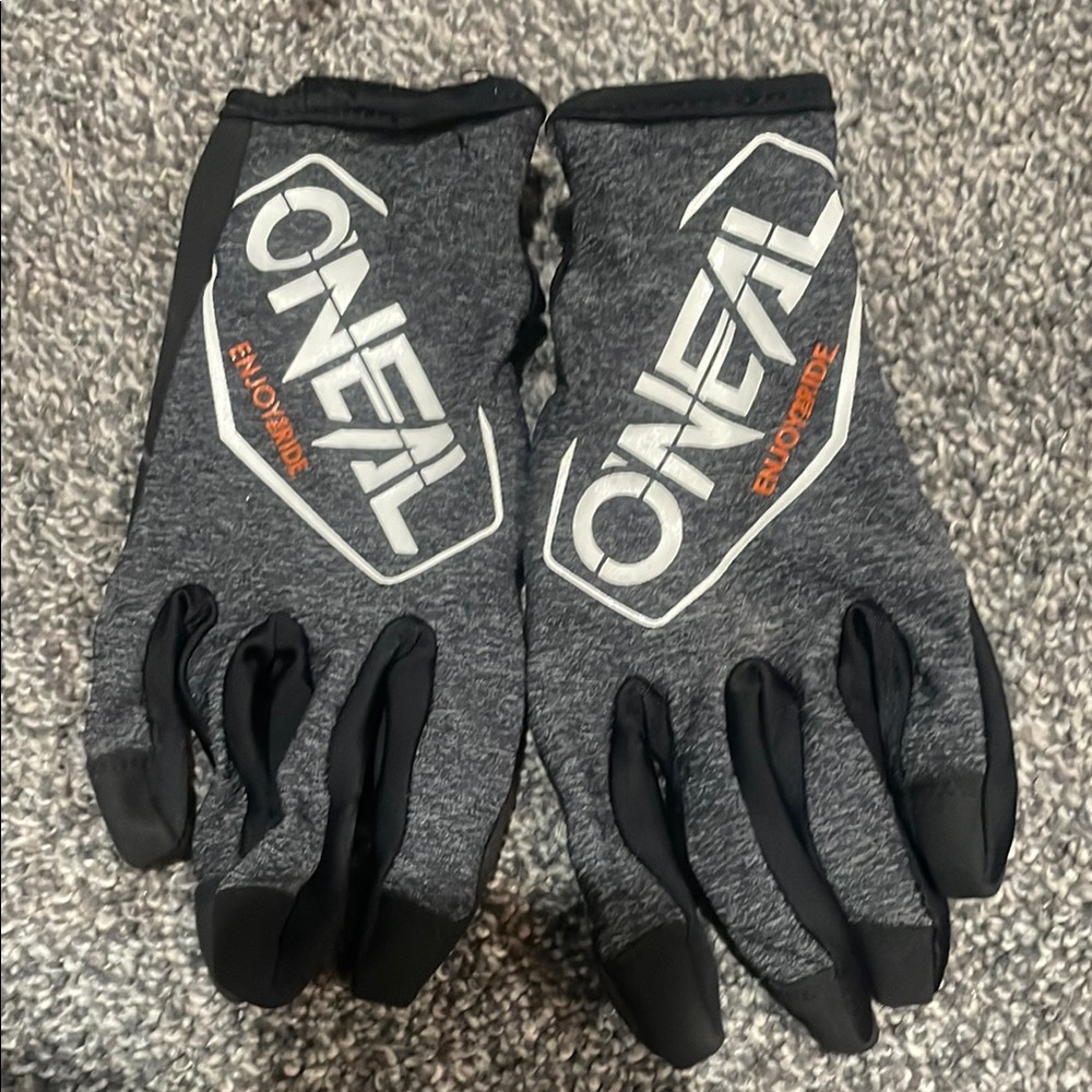 O'Neal Gray and Black Riding Gloves